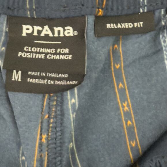 PrAna Men’s Indio Heritage Nylon Shorts Medium Stormy Night Stripe Relaxed Fit - Picture 2 of 13